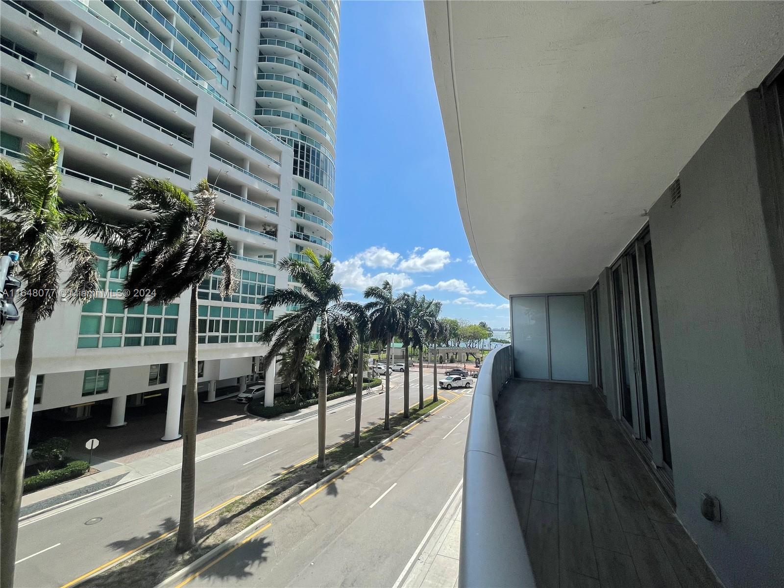 a view of a balcony