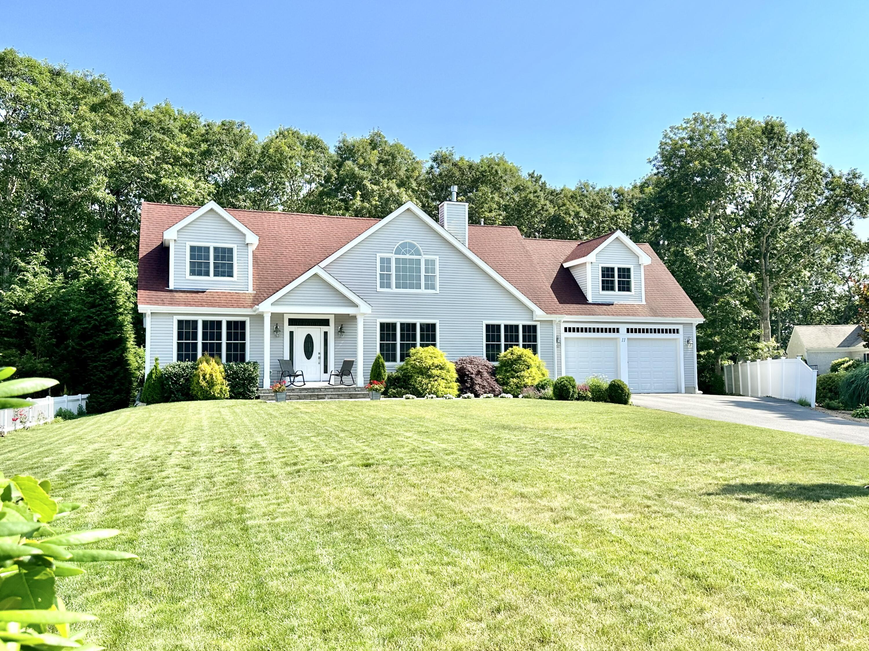 a front view of a house with a porch