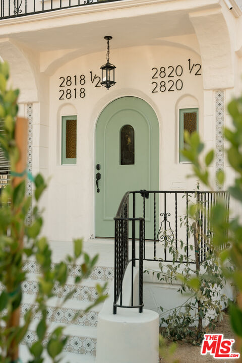 a view of front door