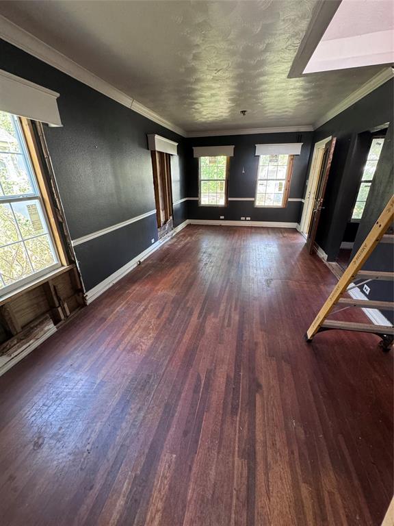 living room area/ original wood floors