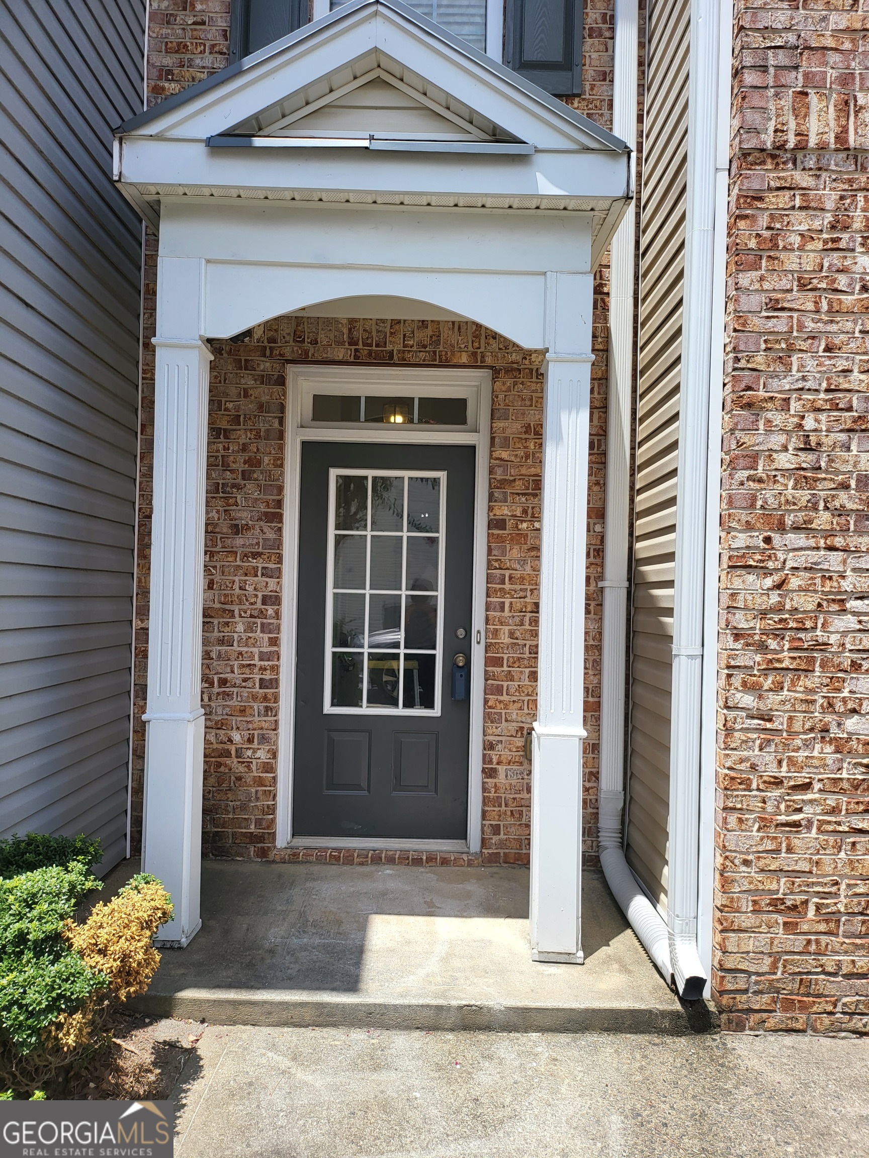 a front view of a house