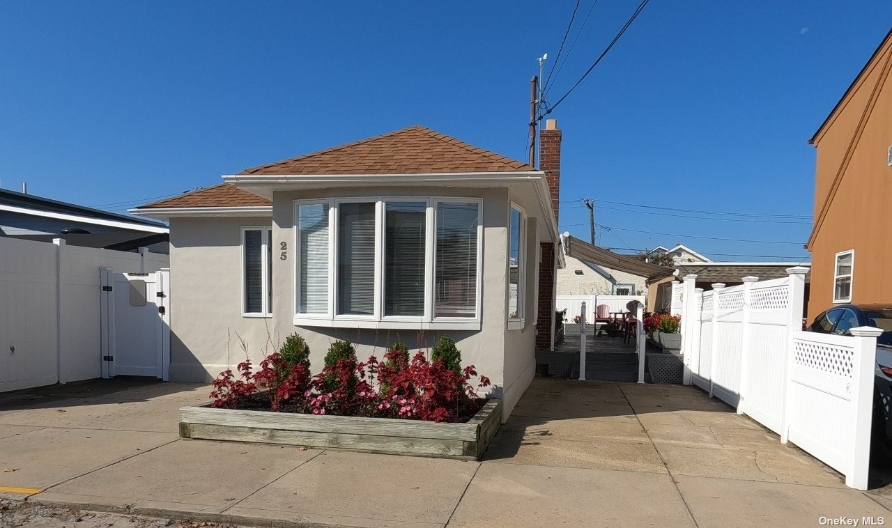 a front view of a house