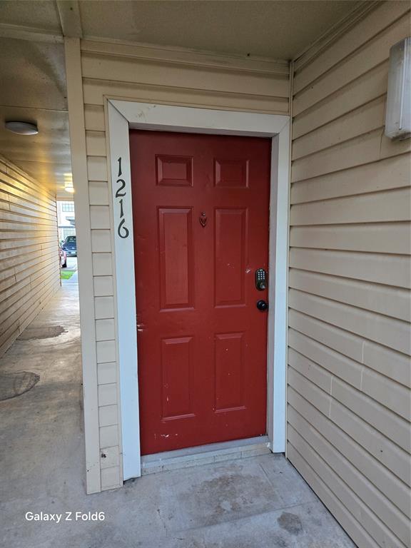 a view of front door