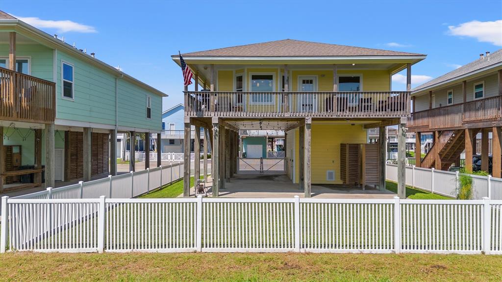 a view of a house with a balcony