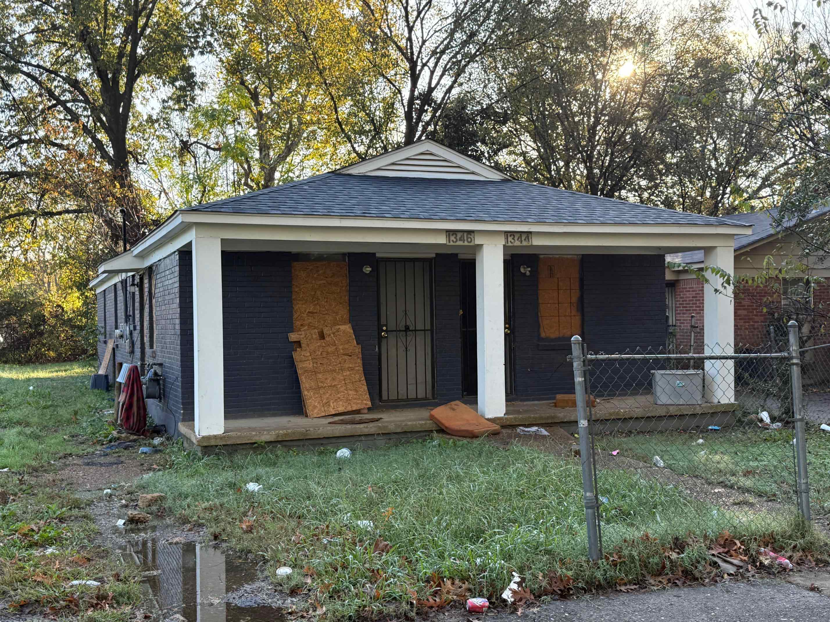 View of front of property with a porch