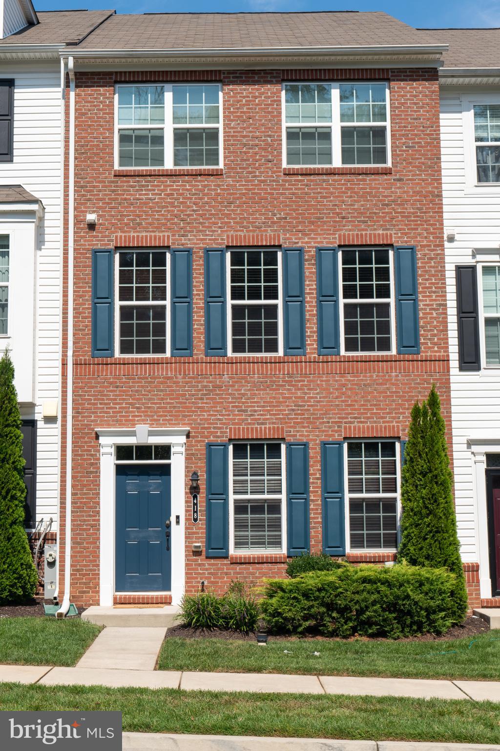 a front view of a building