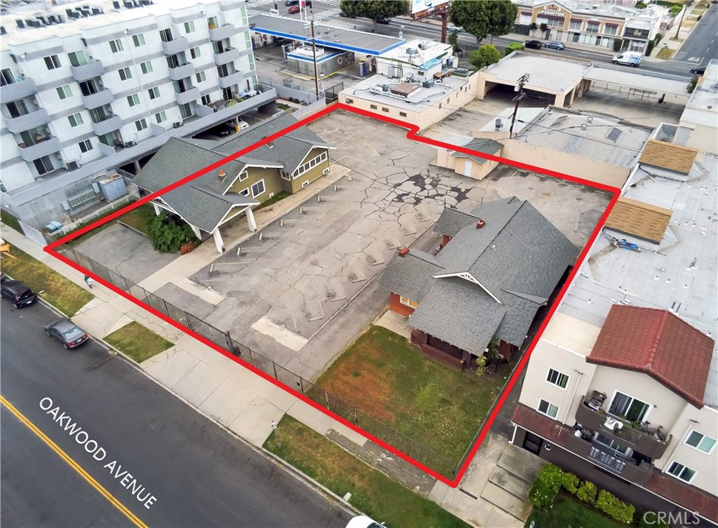 an aerial view of a balcony