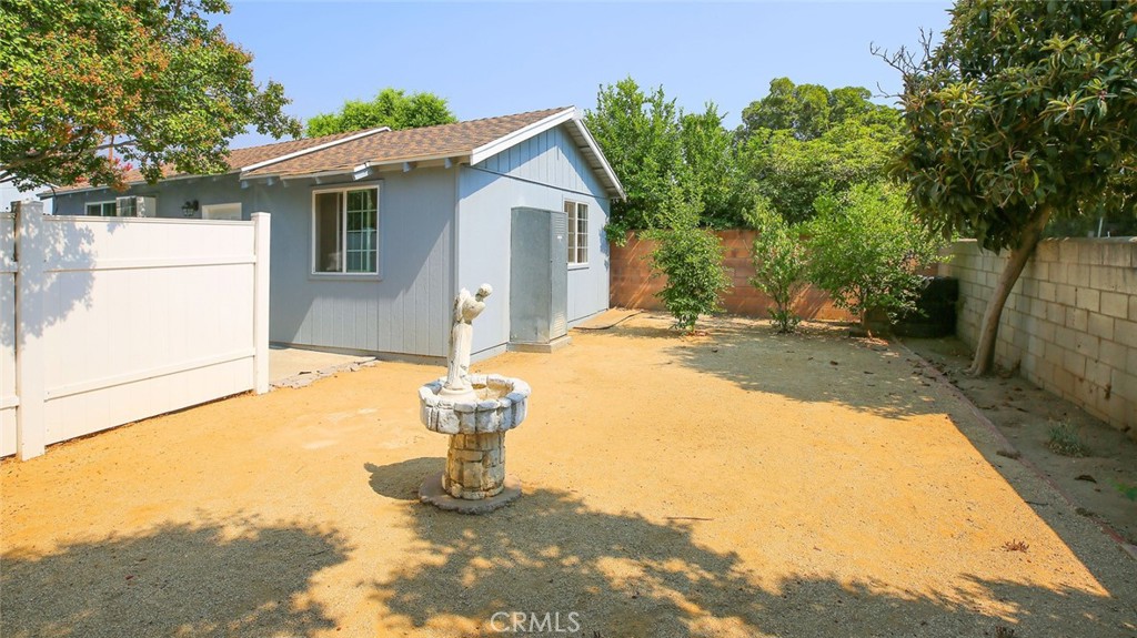 a view of a outdoor space with a patio