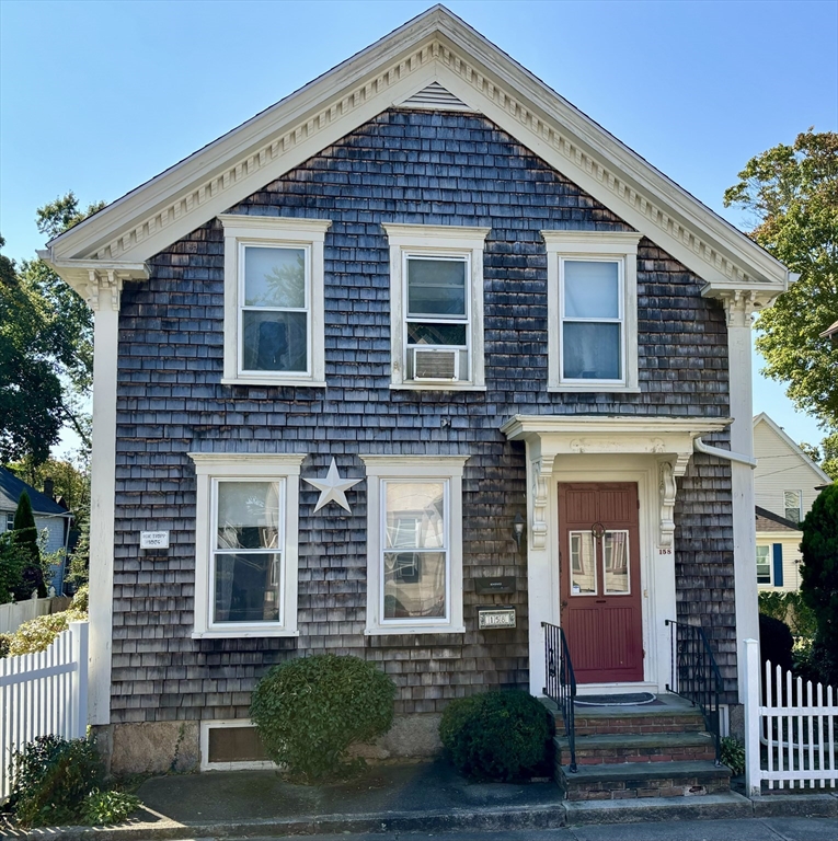 a front view of a house