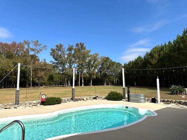 Pool with Private Back Yard