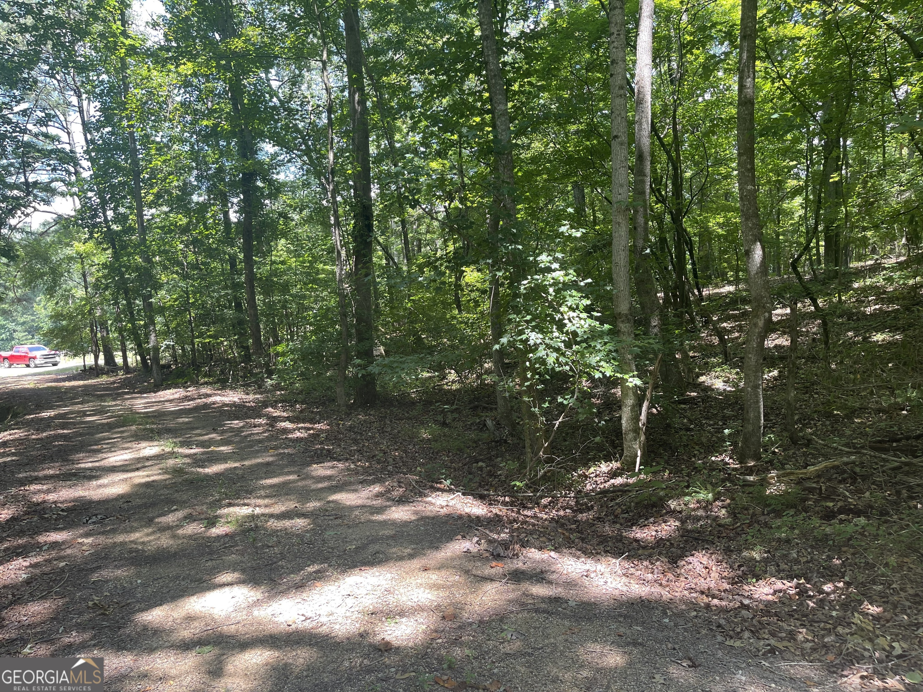 a view of street and with trees