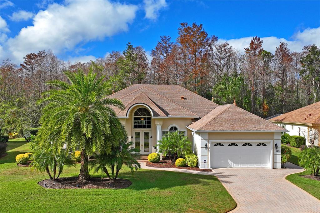 Front View , double garage, Pavers driveway