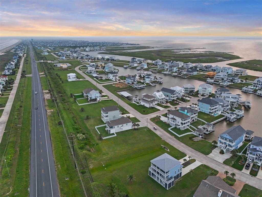 an aerial view of a city