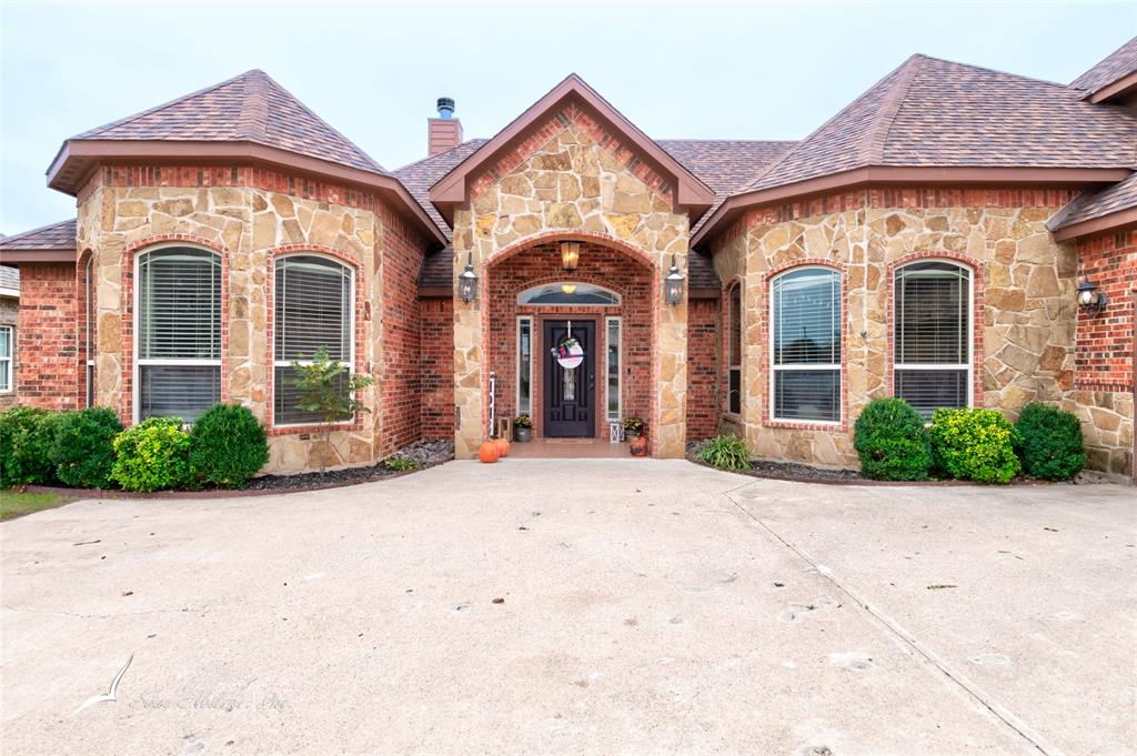 a front view of a house