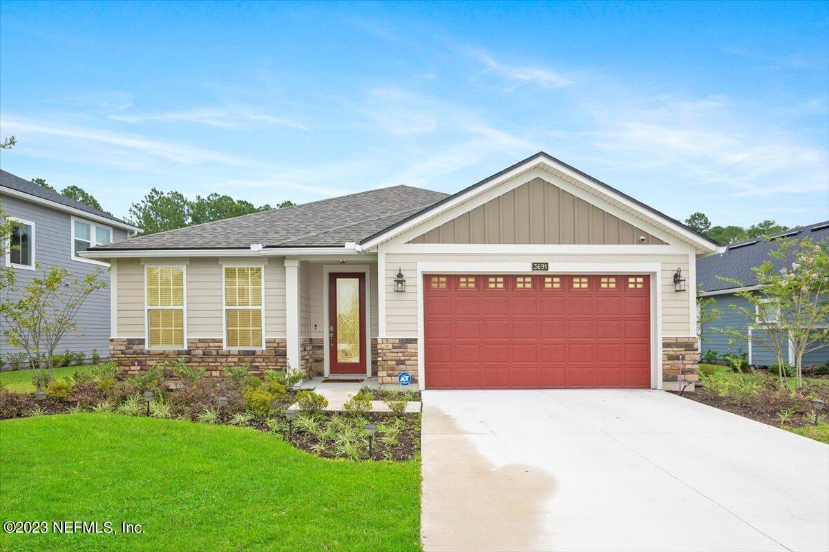 a front view of house with yard