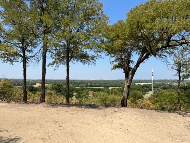 a view of an outdoor space with trees