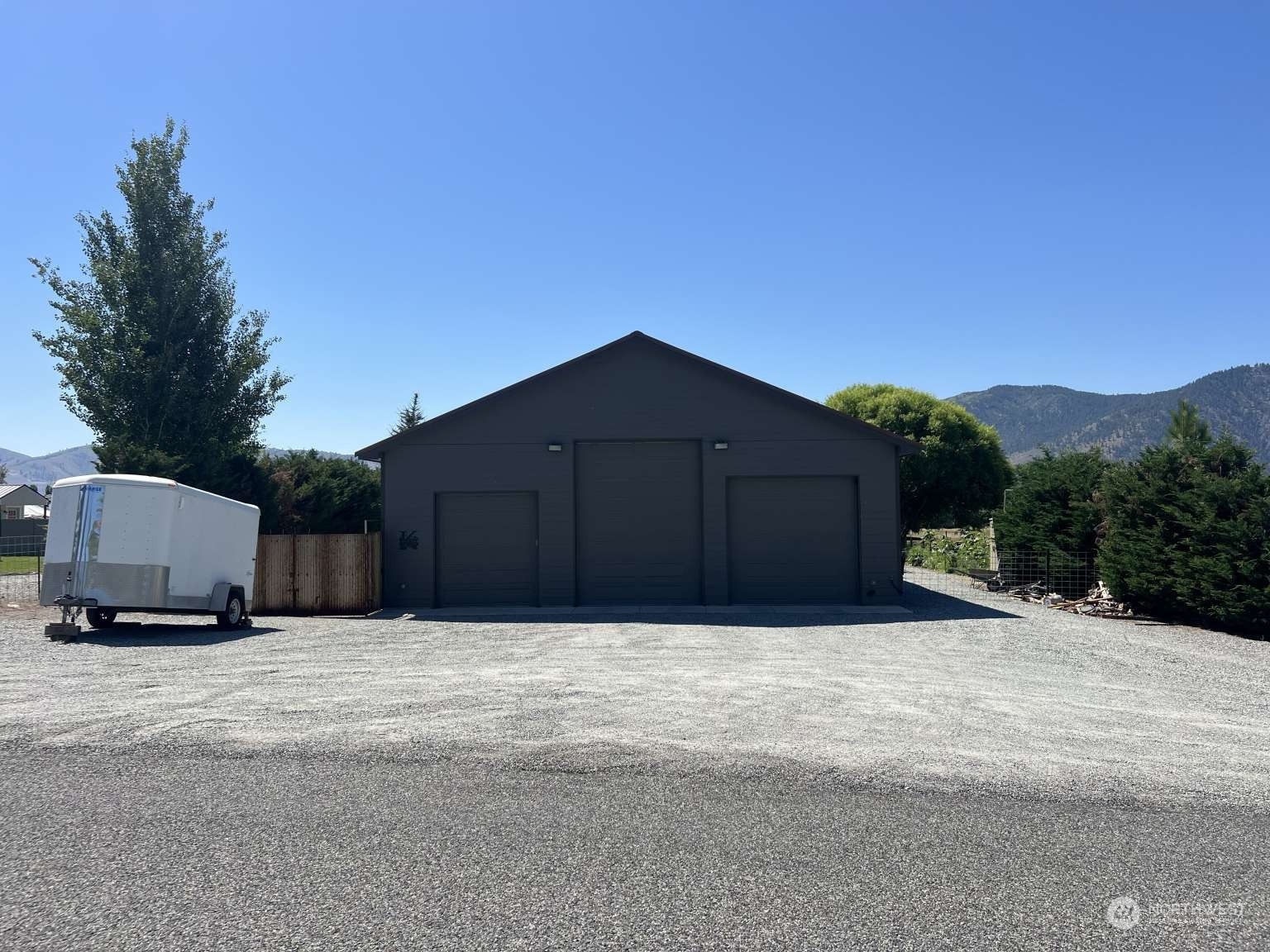 a car parked in front of a house