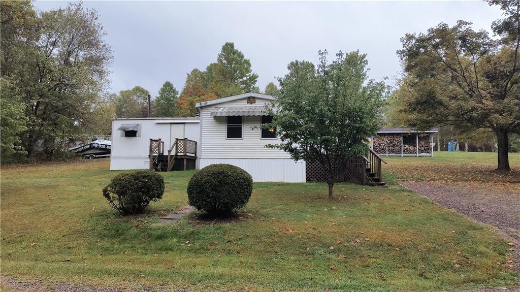 a house with trees in front of it