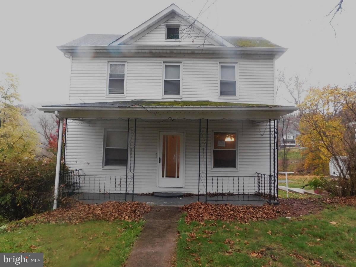 a front view of a house