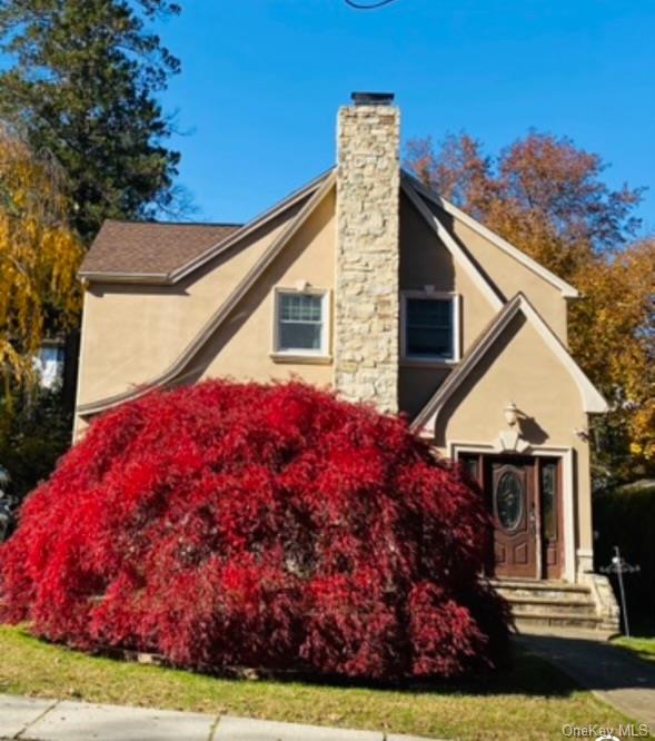 Front of House with Specimen Japanese Maple