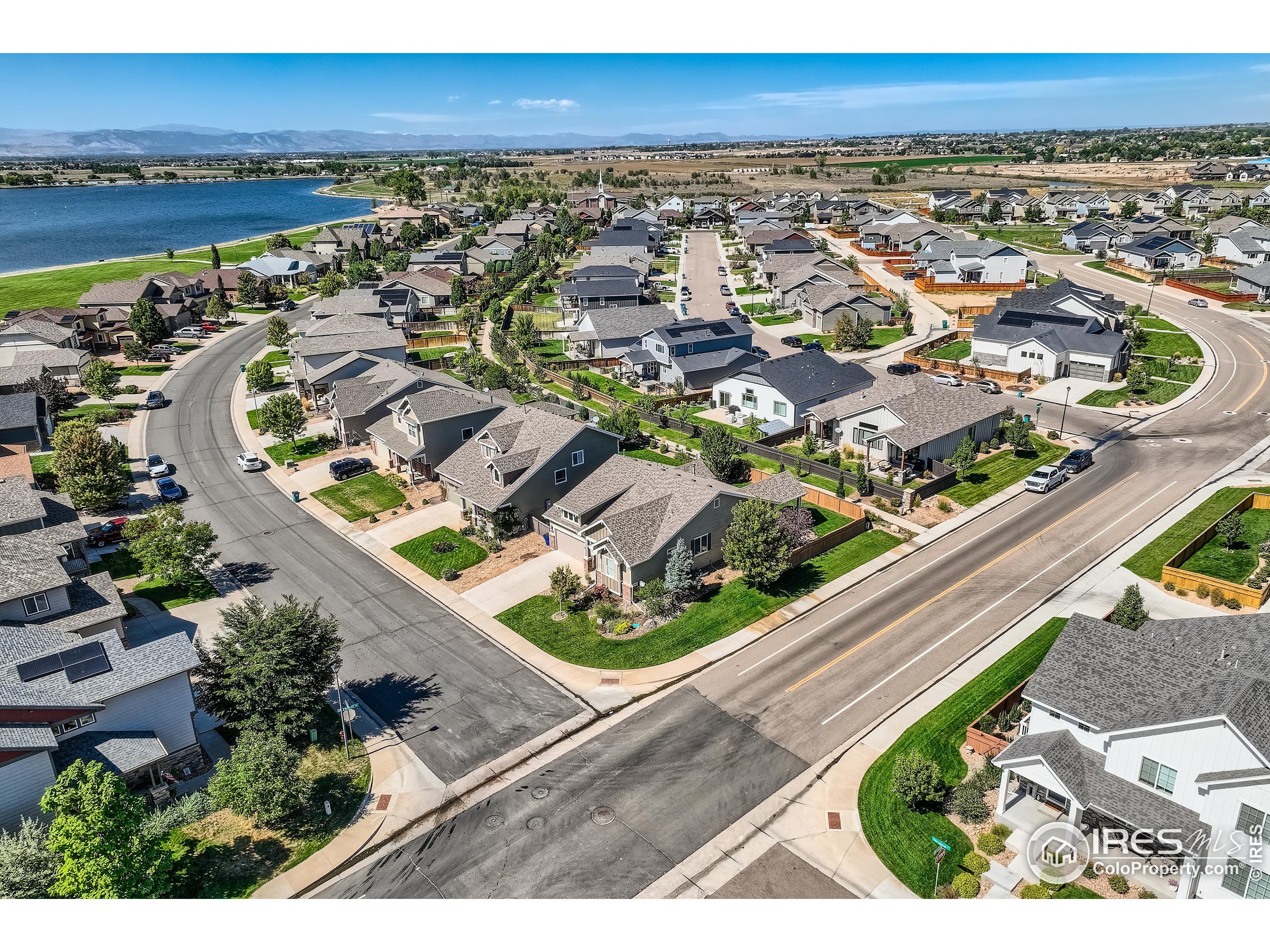 an aerial view of a city