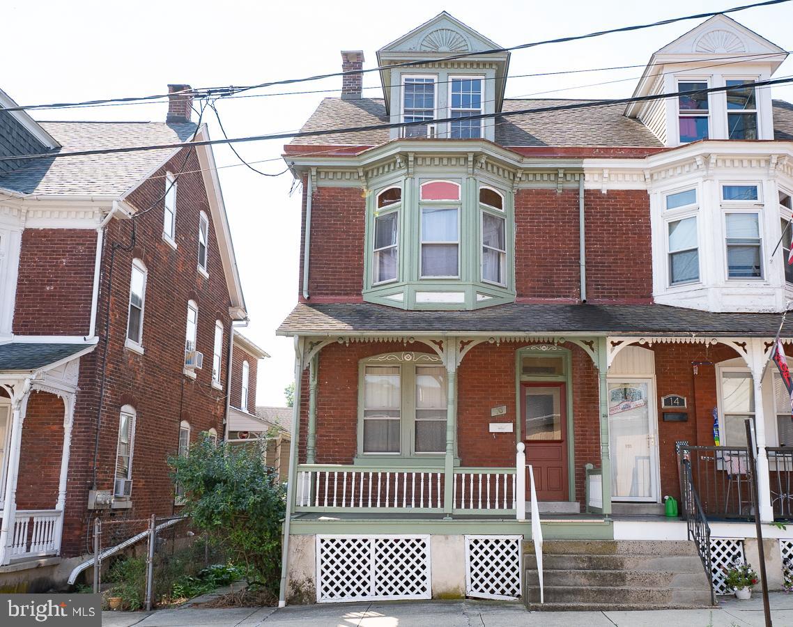 a front view of a house