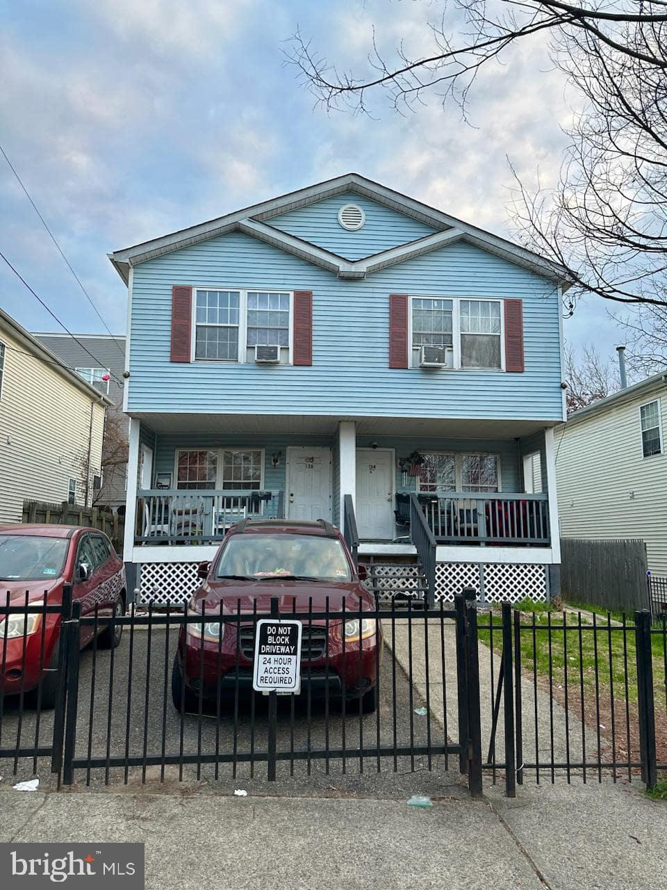 a front view of a house with balcony