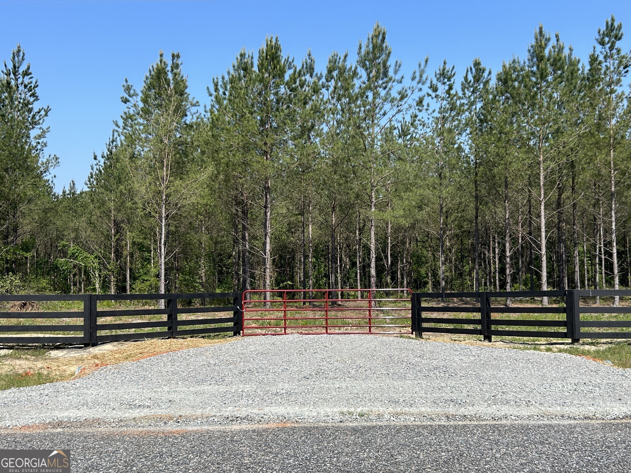 a view of park benches