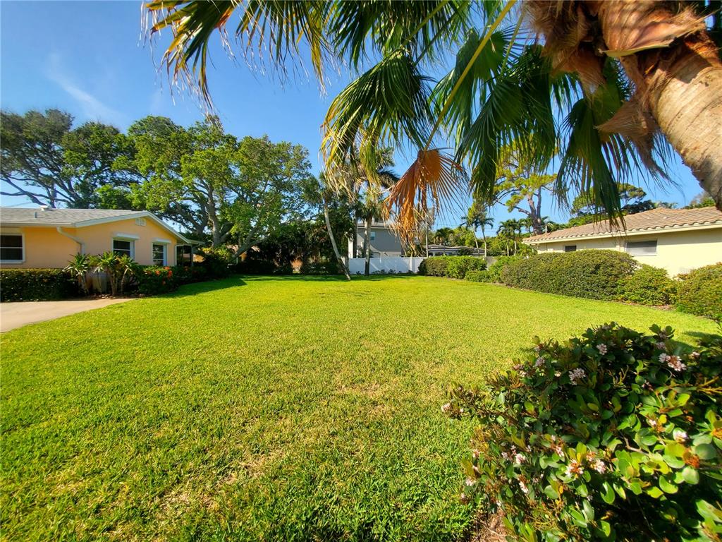 a view of an outdoor space and swimming pool