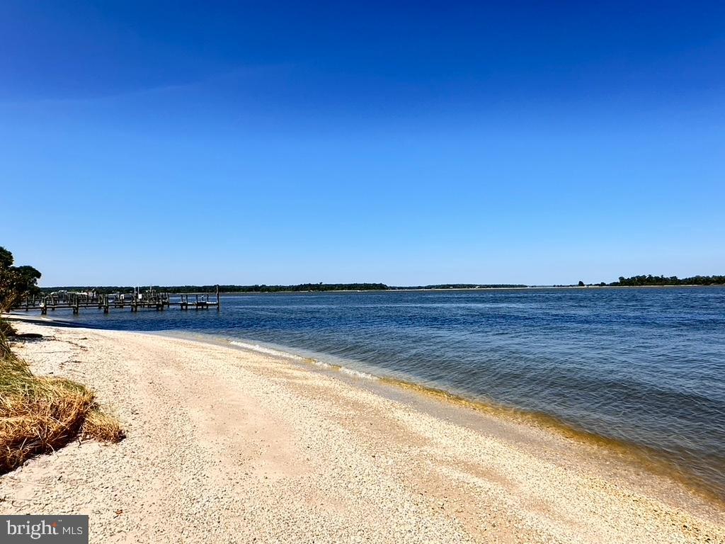 a view of an ocean and beach