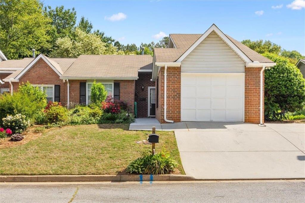 front view of house with a yard