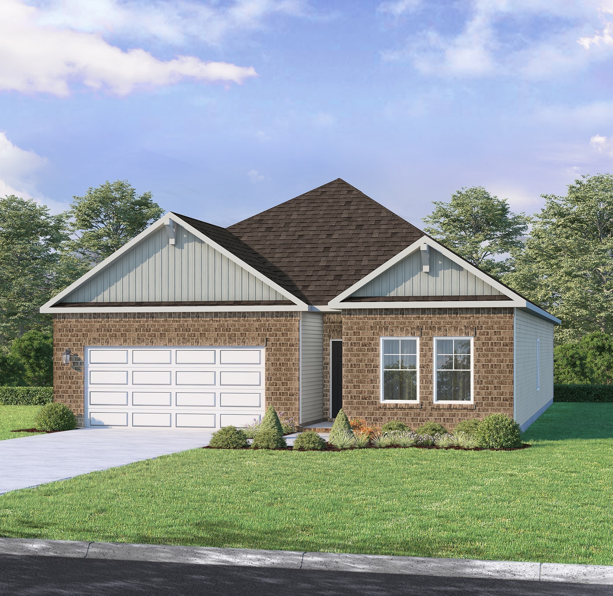 Craftsman 2 Elevation - Professional Rendering Color Selections will vary