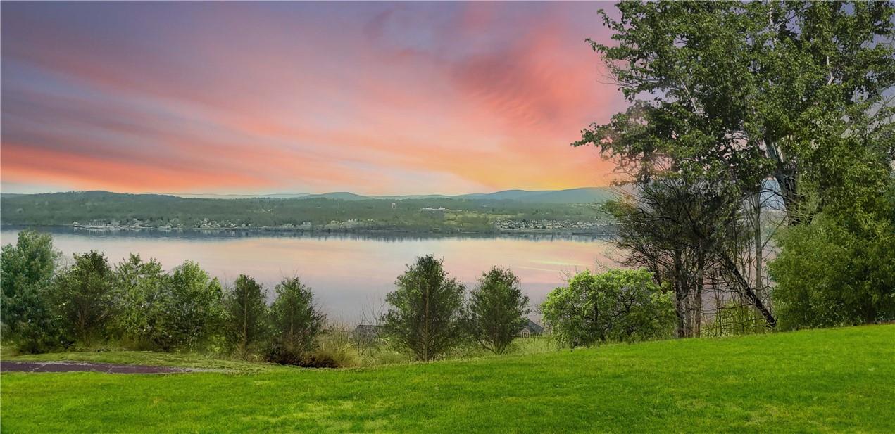 a view of a lake from a lake view