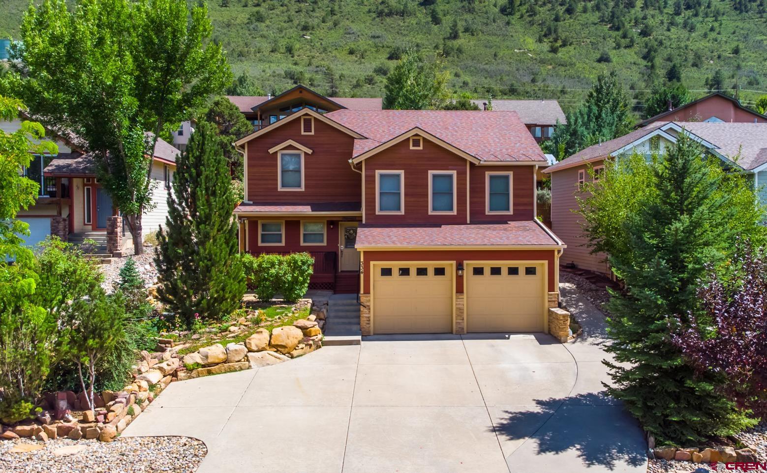 Elevated front view of Home