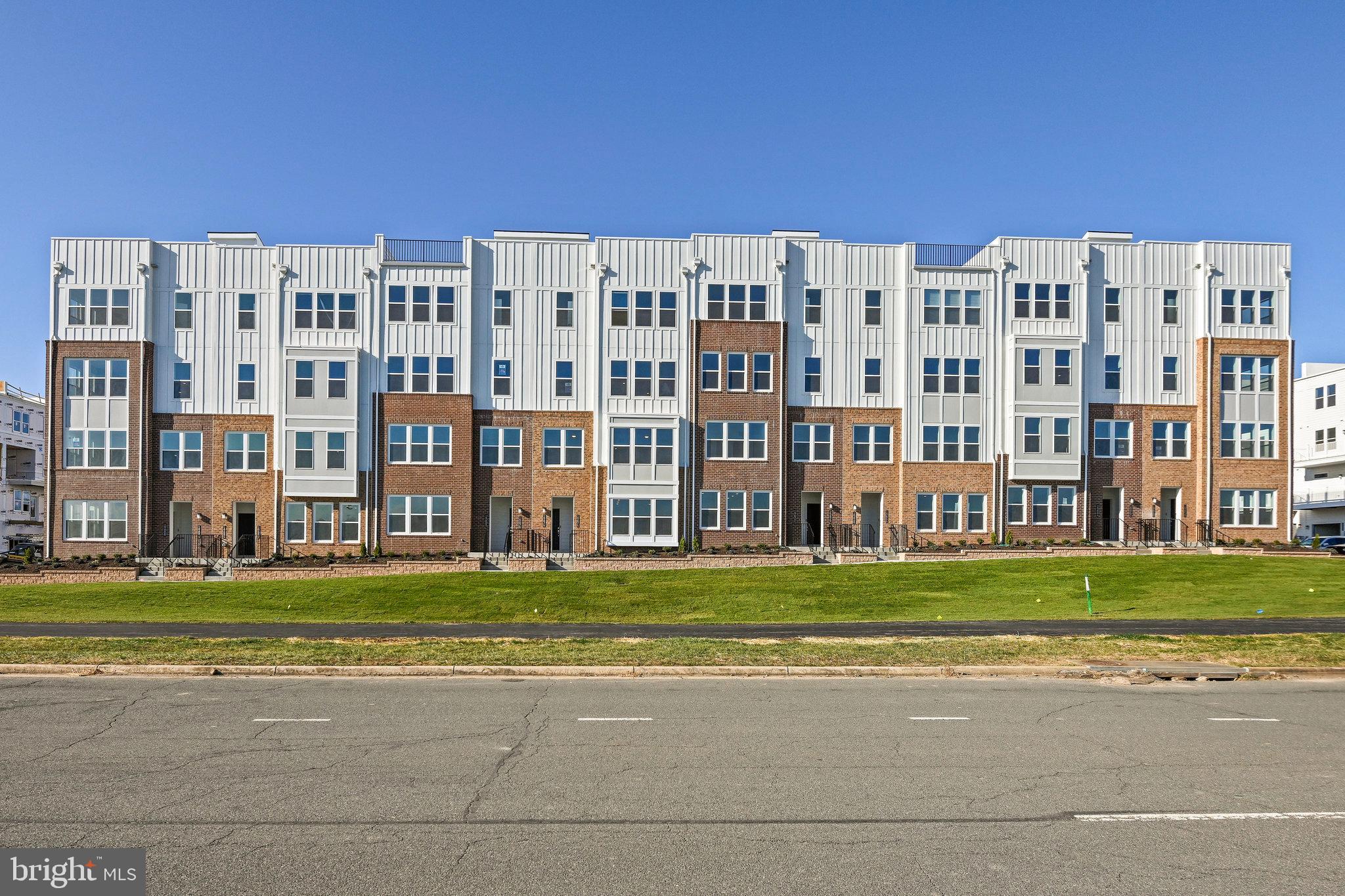 a building with a yard in front of it