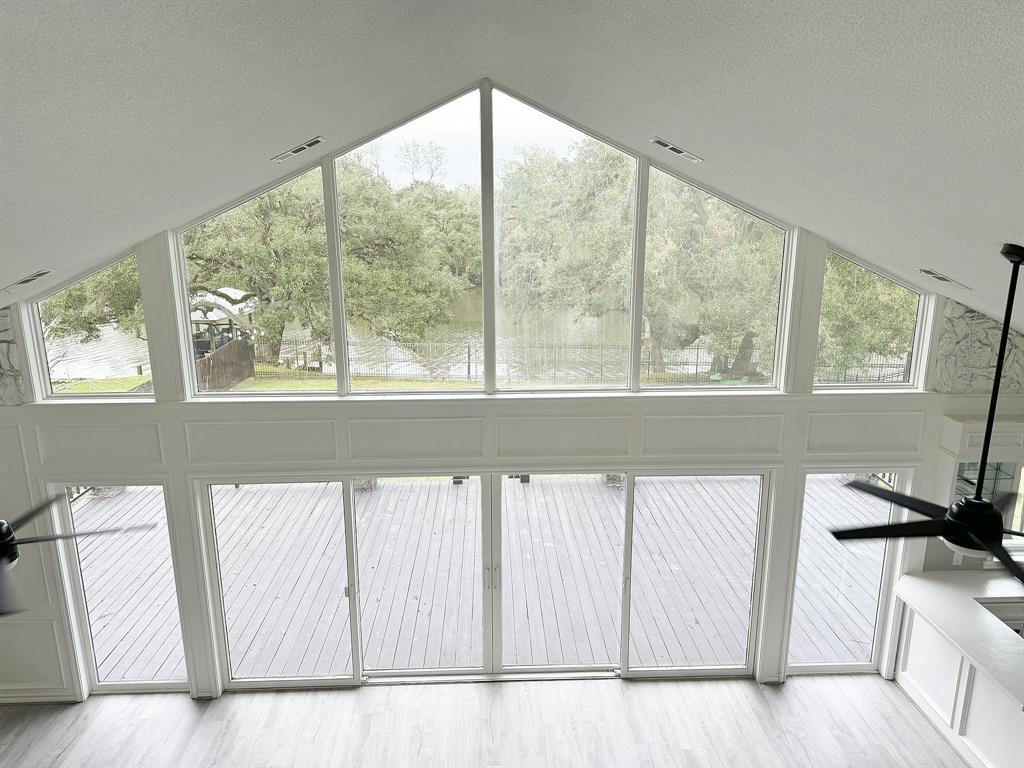 a view of a living room and a window