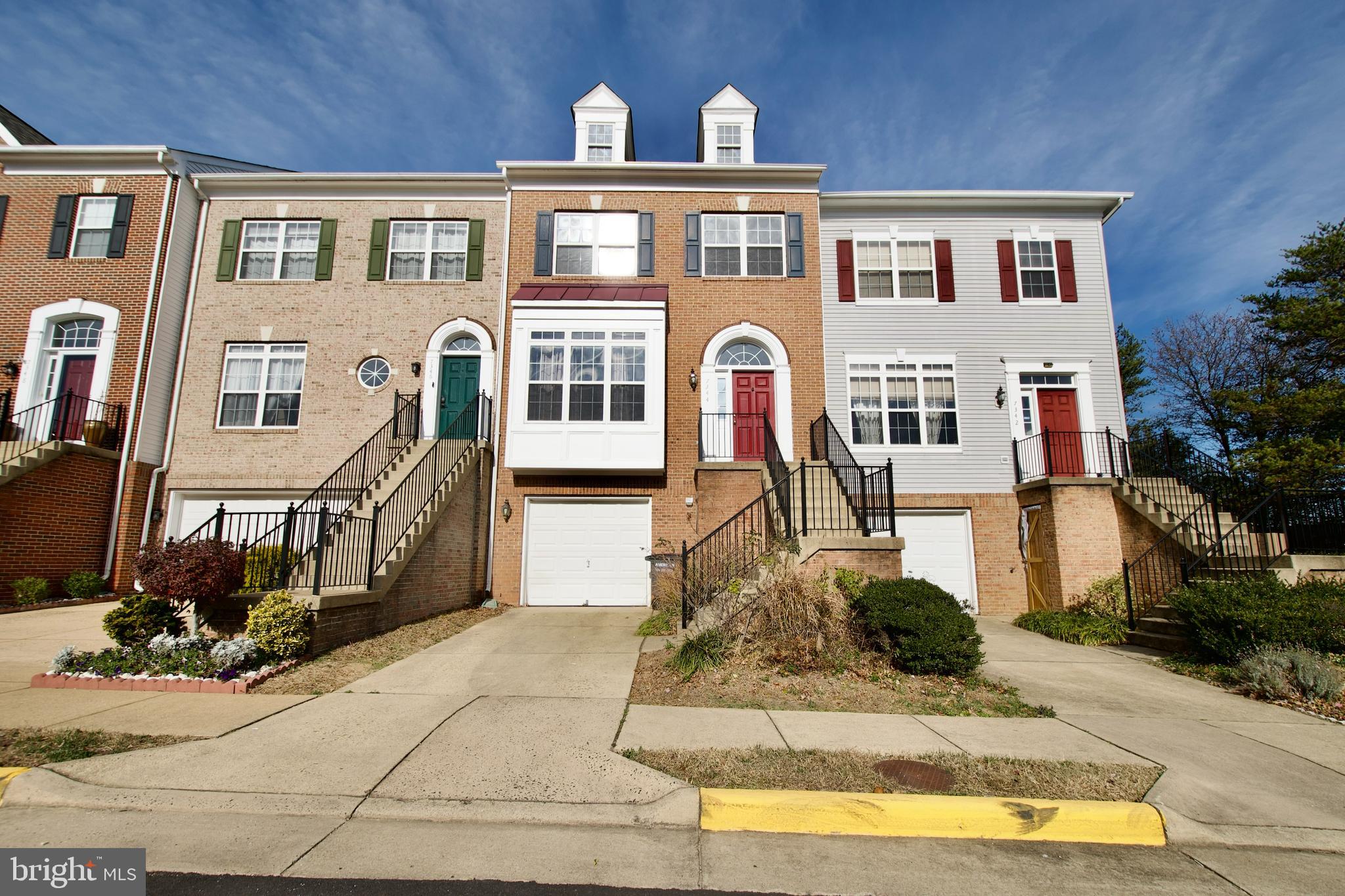 a front view of a house with entertaining space