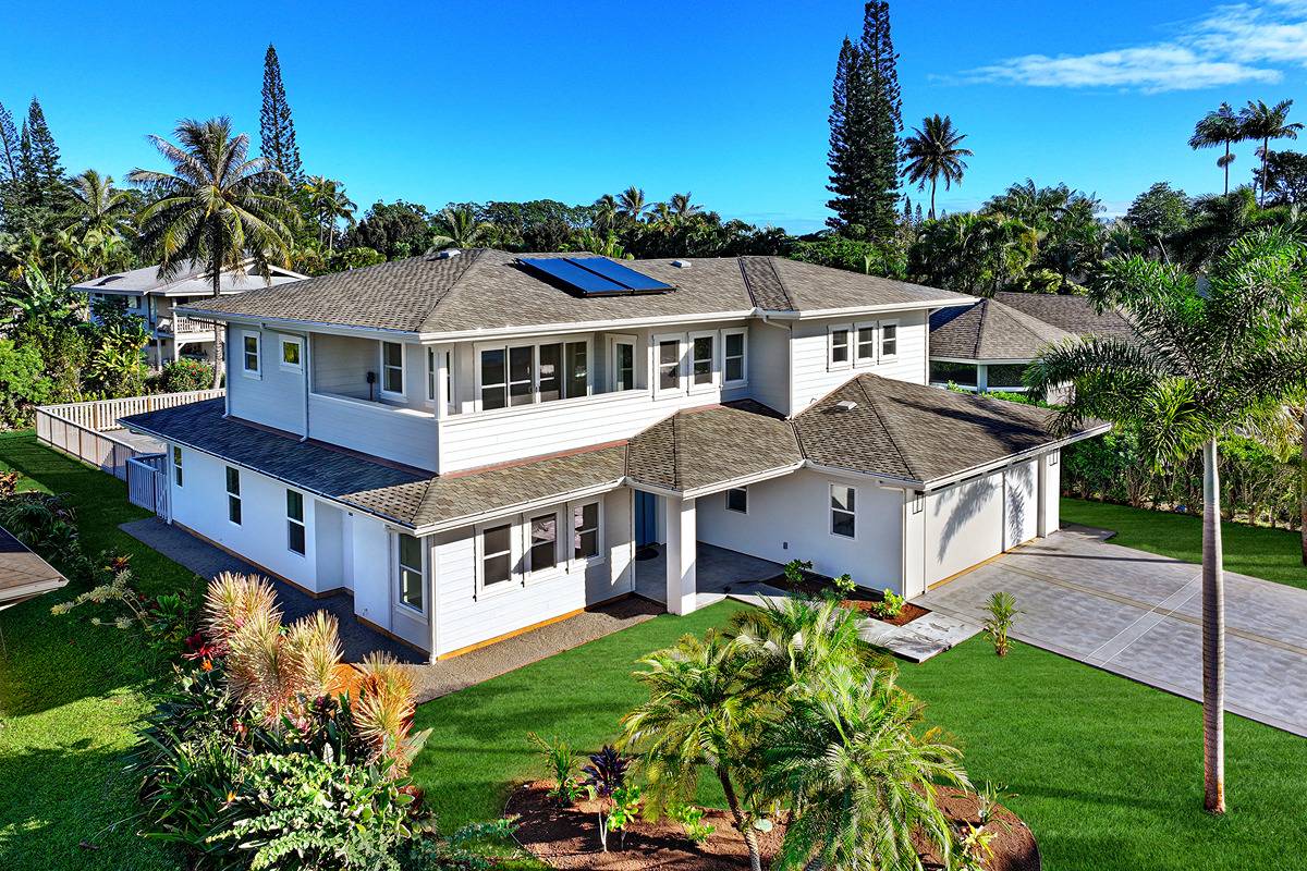 An extremely rare brand new home offered in Princeville!