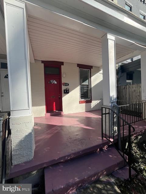 a view of a entryway door of the house