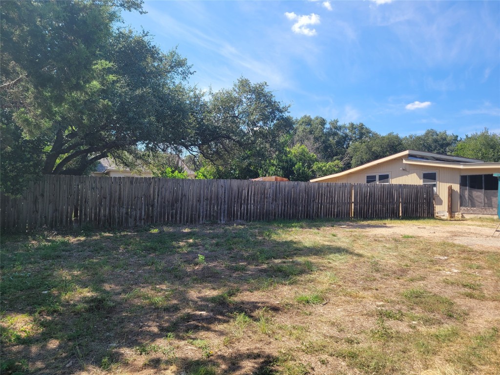 a backyard of a house