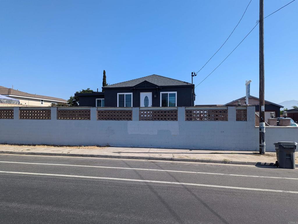 a view of a house with a terrace