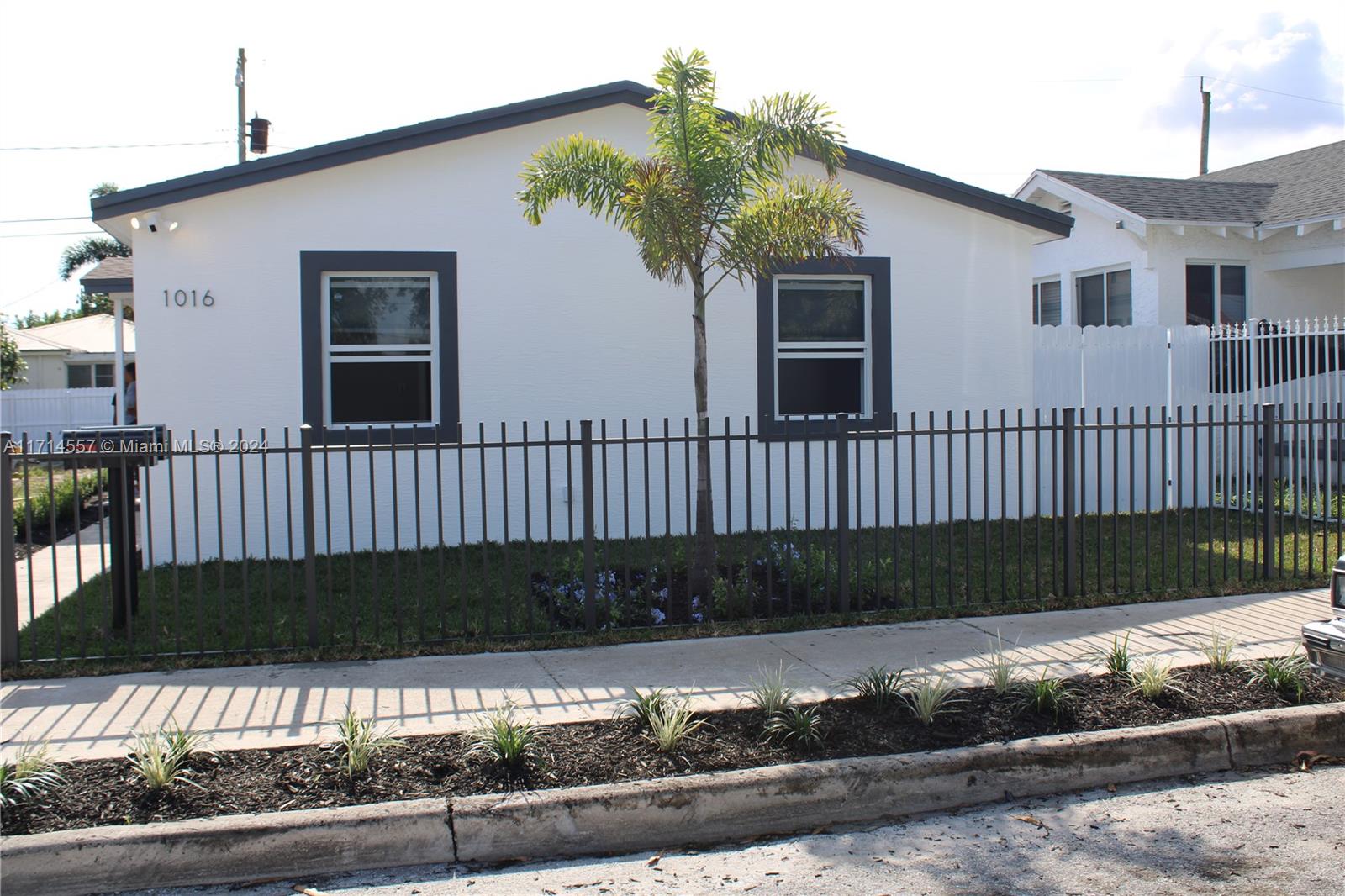 a front view of a house