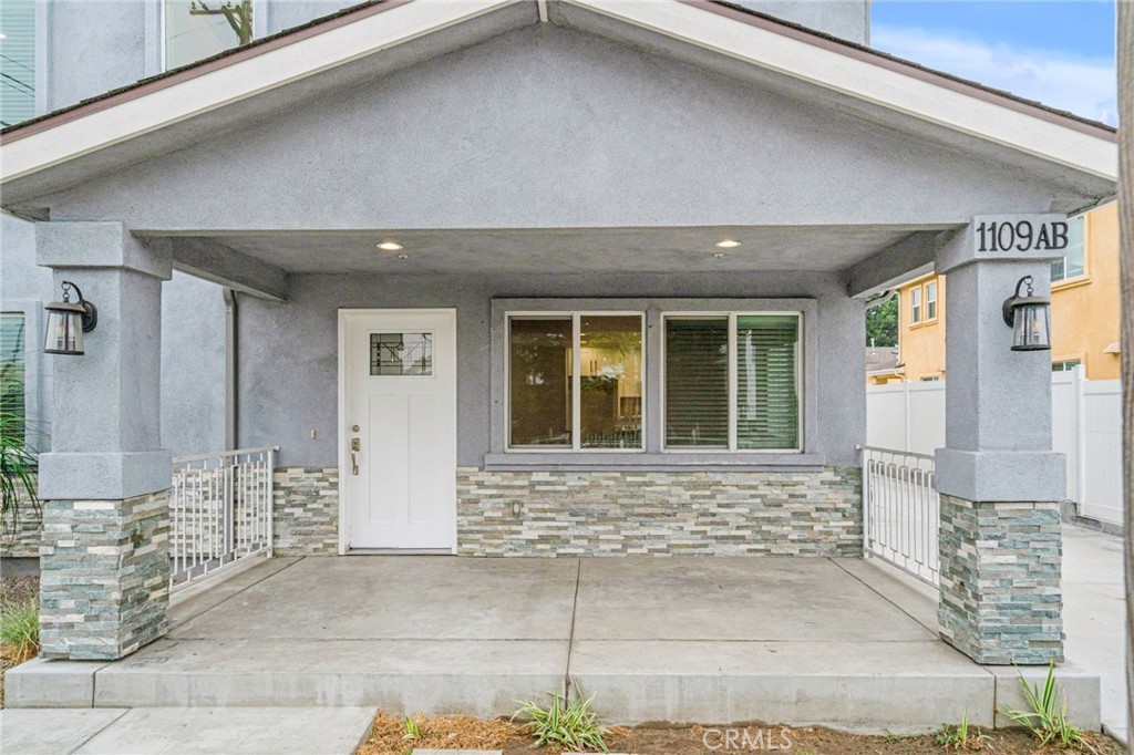 a front view of a house