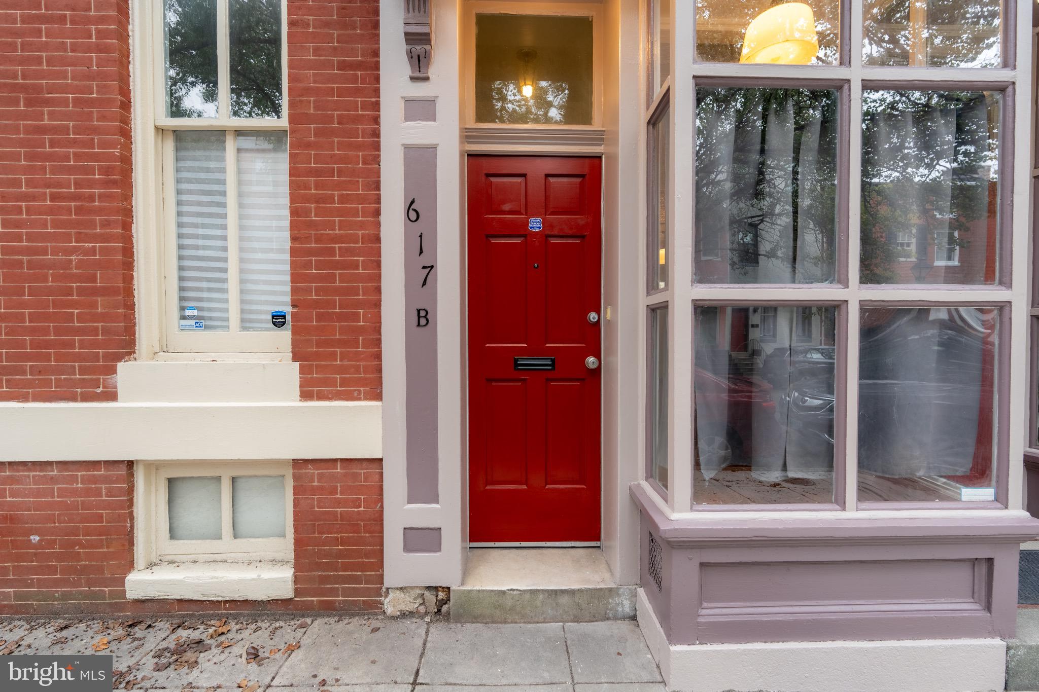 a view of a entryway door front of house