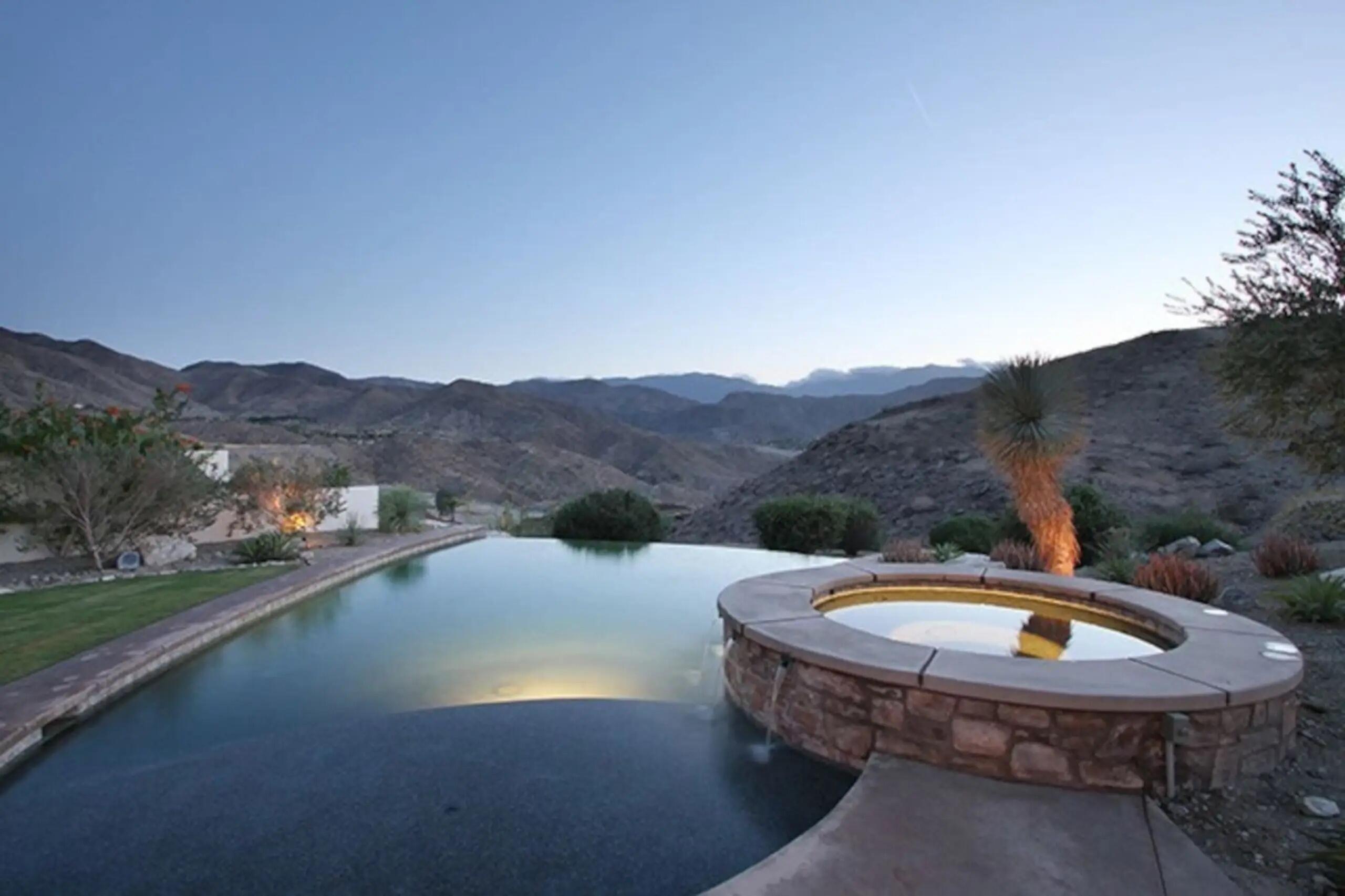 a view of swimming pool and mountain view