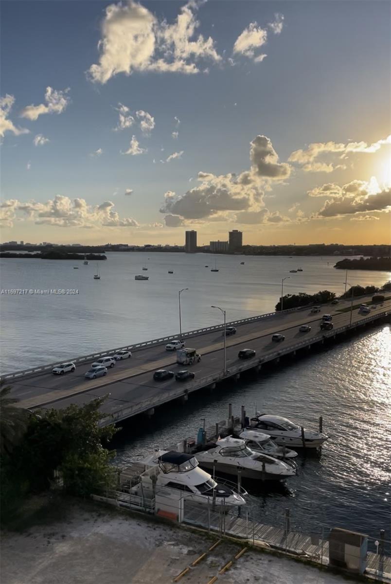 a view of a lake from a roof