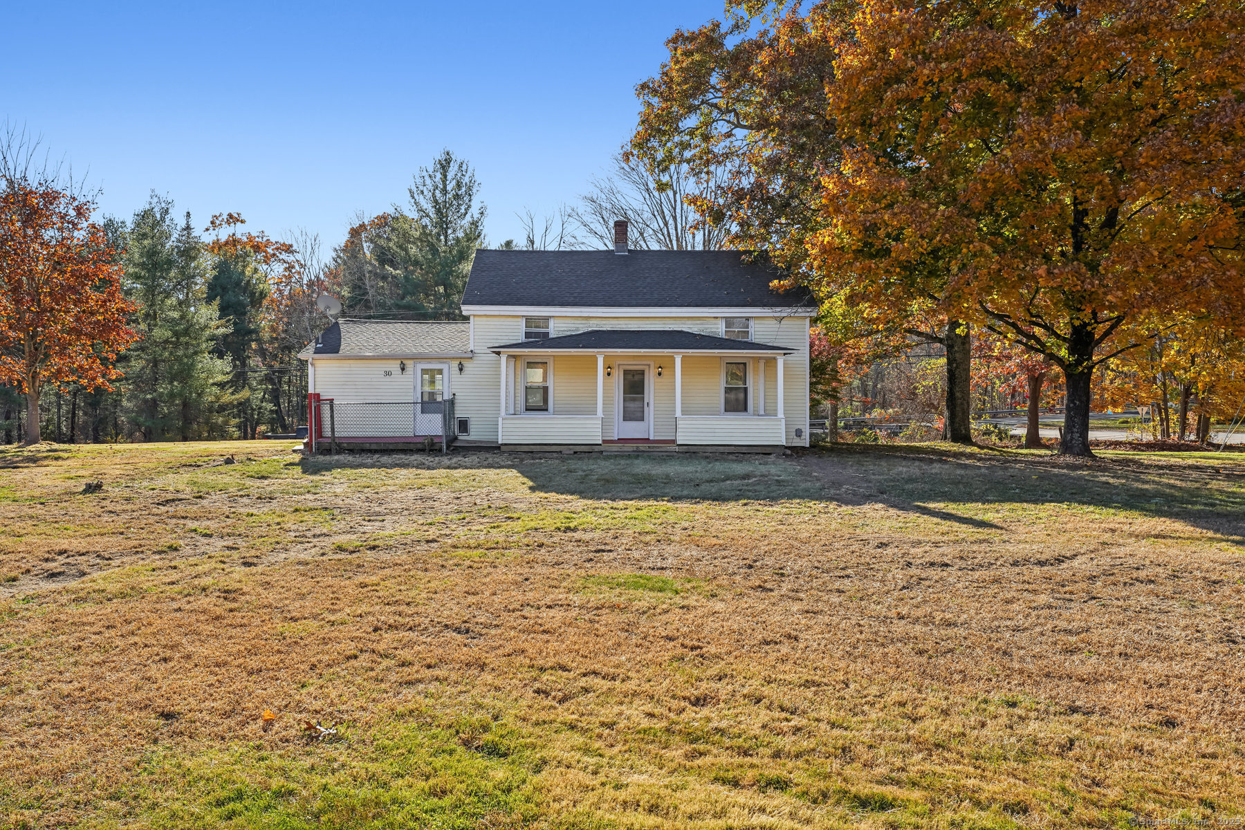 a house view with a outdoor space