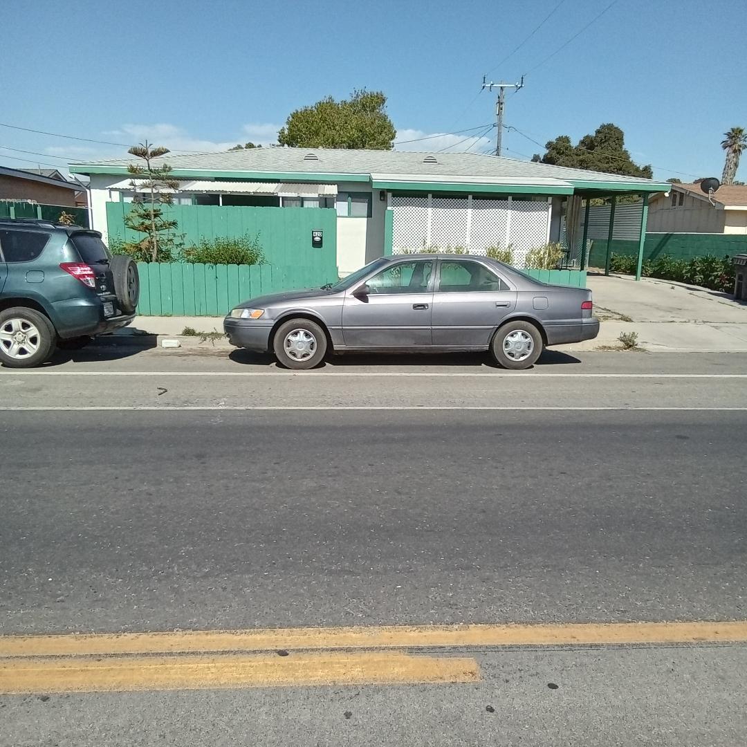 a car parked on the side of the road