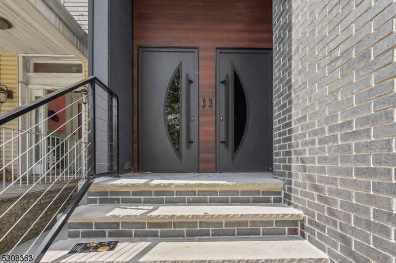 a view of a entryway door of a building