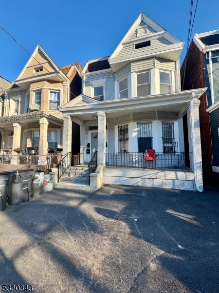 a front view of multiple houses